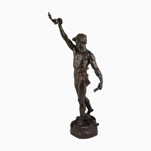 Marcel Debut, Skulptur von Aladdin und der Zauberlampe, Bronze