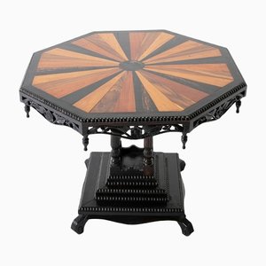 Anglo Indian Specimen Wood Table, 1900s