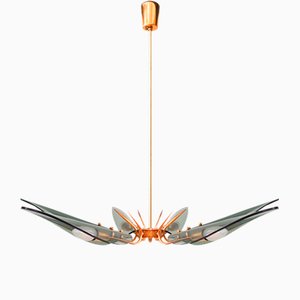 Vintage Chandelier in the Style of Max Ingrand for Fontana Arte, 1950s