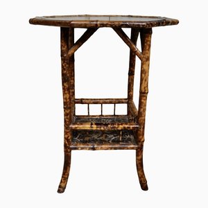 Victorian Chinoiserie Tiger Bamboo Table