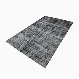 Vintage Teppich in Schwarz Grau