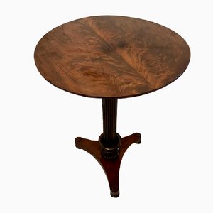 Lámpara de mesa victoriana antigua de caoba