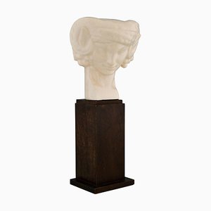 S. Foucault, Buste de Faune Art Déco, 1925, Céramique