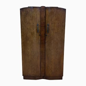 Compactum Art Deco Cabinet From the 1930s in Walnut Magnifying Glass.