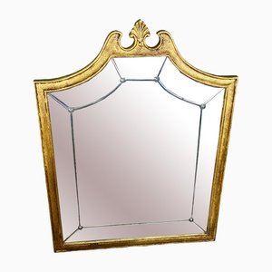 Spiegel aus Gold und Messing