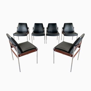 Norwegian 3001 Chairs by Sven Ivar Dysthe for Dokka Møbler, 1960, Set of 6