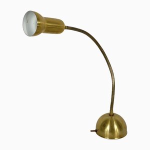 Lampe de Bureau Ajustable Vintage en Laiton, Italie, 1960s