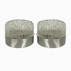 Aluminum Caserta Wall or Ceiling Lamps from Stilux Milano, 1960s, Set of 2