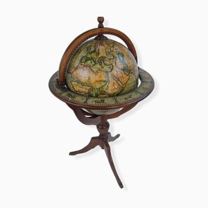 Vintage Globe with Illustrations of Gods
