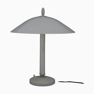 Weiße Mid-Century Tischlampe, 1950er