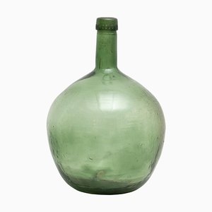 Antike französische Demijohn Glasflasche, 1950er