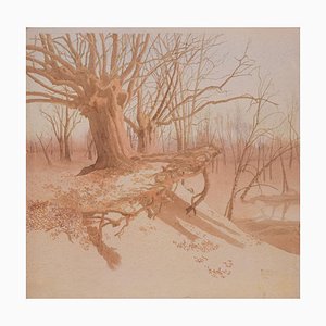 Reginald Morphew, Rooted to the Soil, 1943, Watercolor on Board