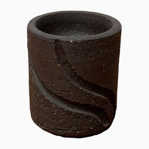 Minimalist Danish Ceramic Candleholder from Lehmann Pottery, 1960s