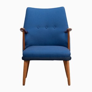 Blauer dänischer Mid-Century Sessel, 1960er