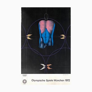 Póster olímpico de Múnich de Paul Wunderlich, 1972