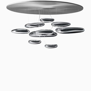 Lampada a sospensione Mercury Xl in metallo cromato di Ross Lovegrove per Artemide