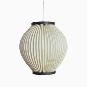 Lampe à Suspension Plissée de Hoyrup Light, Danemark, 1960s