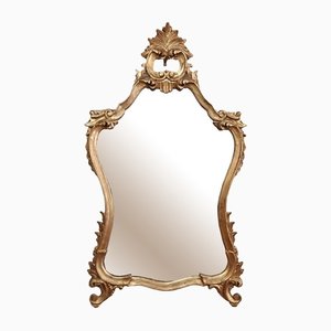 Large Vintage Mirror with Gilt Frame in Victorian Style
