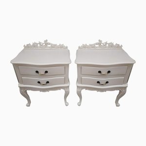 Vintage French Bedside Cabinets in the Style of Louis XV