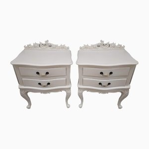 Vintage Louis XV Style French Bedside Cabinets, Set of 2