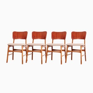 Danish Oak Chairs, 1970s, Set of 4