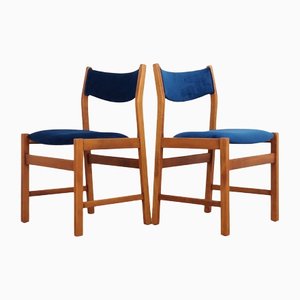 Danish Beech Chairs, 1970s, Set of 2
