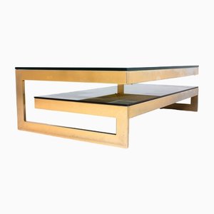 G-Shaped Coffee Table in 23kt Gold by Belgochrom from Belgo Chrom