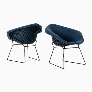 Diamond Lounge Chairs by Harry Bertoia for Knoll with Kvadrat Fabric, Set of 2