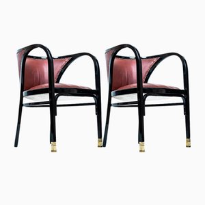 Art Nouveau Chairs by Marcel Kammerer for Thonet Vienna, Set of 2