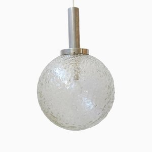 Large Glass Ball Pendant Lamp with Structure