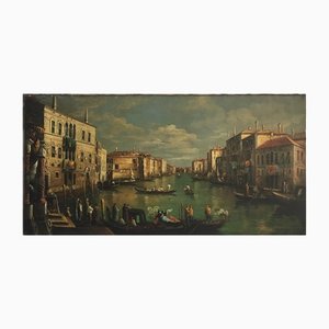 After Canaletto, Mario De Angeli, Venice, 2008, Oil on Canvas, Enmarcado