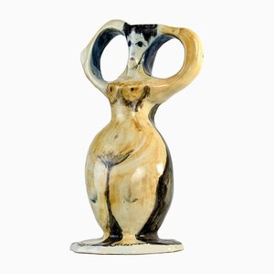 Vase Sculpture Vintage en Forme de Femme