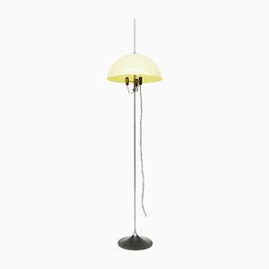 Space Age Floor Lamp with Up and Down Yellow Shade by Gino Martinelli for Martinelli Luce