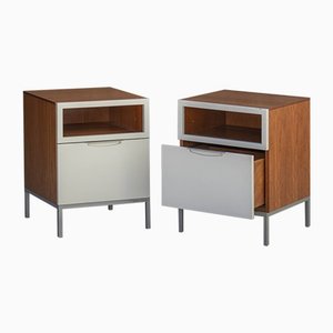 Vintage Nachttische aus Holz, 2 . Set