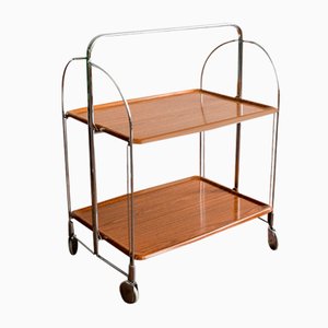 Mid-Century German Plastic and Steel Folding Trolley from Bremshey & Co., 1960s