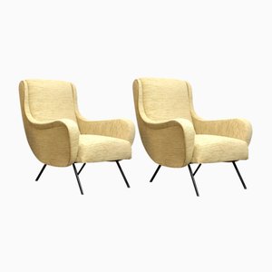 Italian Lounge Chairs, 1960s, Set of 2