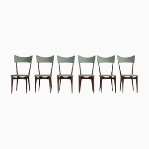 Dining Room Chairs attributed to Ico Paris, Set of 6