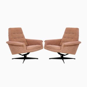 Vintage Swivel Lounge Chairs, 1970s, Set of 2