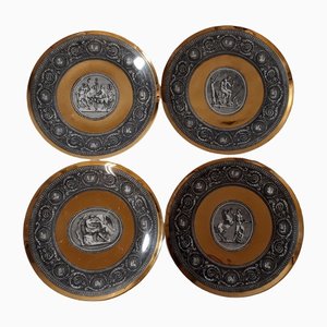 Italian Cammei Series Dishes by Piero Fornasetti, 1960s, Set of 4