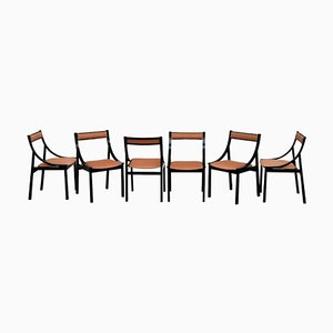 Chairs by Carlo De Carli for Luigi Sormani, Set of 6