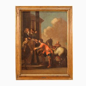 The Departure of the Prodigal Son, 18th-Century, Oil on Canvas, Framed