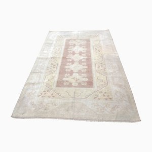 Anatolian Beige & Red Muted Pastel Rug