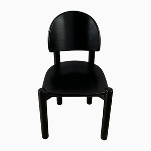 Mid-Century Blackened Pine Dining Chair by Rainer Daumiller