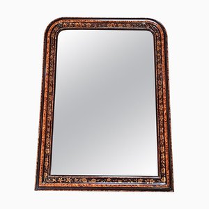Large Louis Philippe Mirror with Wooden Frame