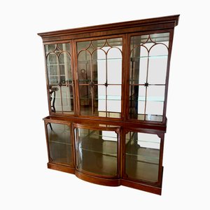 Antique Edwardian Astral Glazed Mahogany Display Cabinet