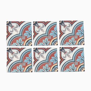 Antique French Tiles, Set of 6