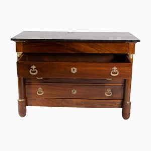 Classicist Walnut Chest of Drawers, 1800s