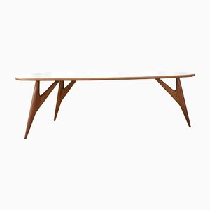 Medium Ted One White Dining Table from Greyge