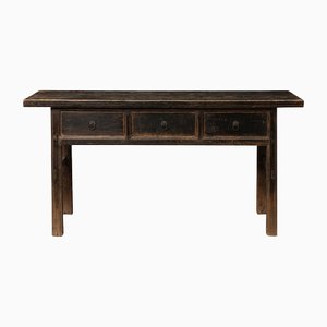 Chinese 3-Drawer Console Table