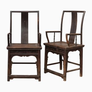 Chinese Southern Official Chairs, Set of 2